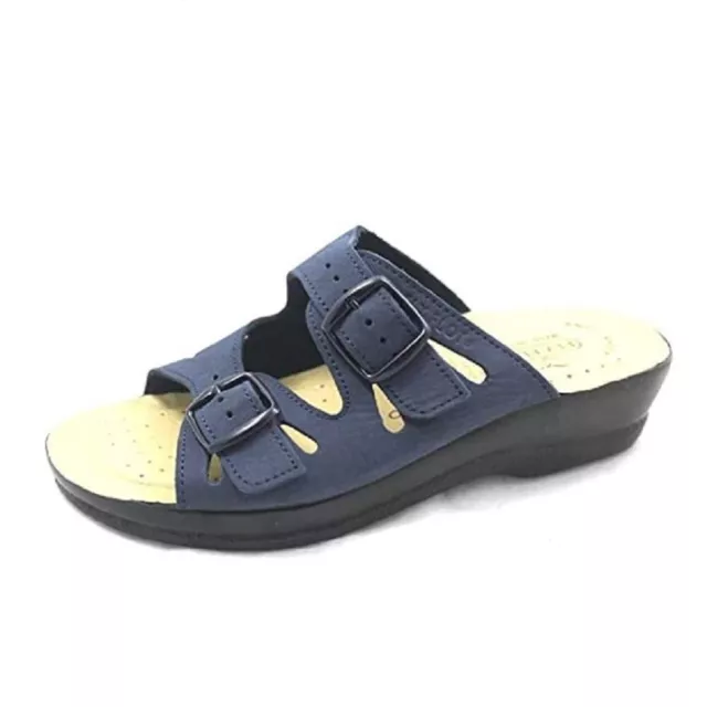 Scarpe da donna FLY FLOT - Art. 63008 NE - blu ciabatta comfort