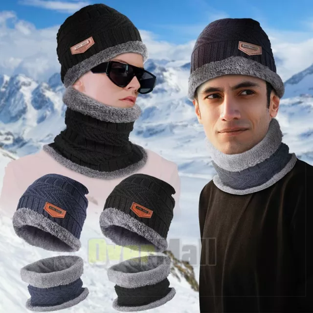 Gorro Para Hombre Gorros De Invierno Hombres Para El Frio Con Bufanda Punto 2