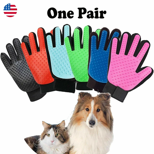 Guantes de aseo mascotas para quitar el pelo de perros y gatos cepillo de masaje