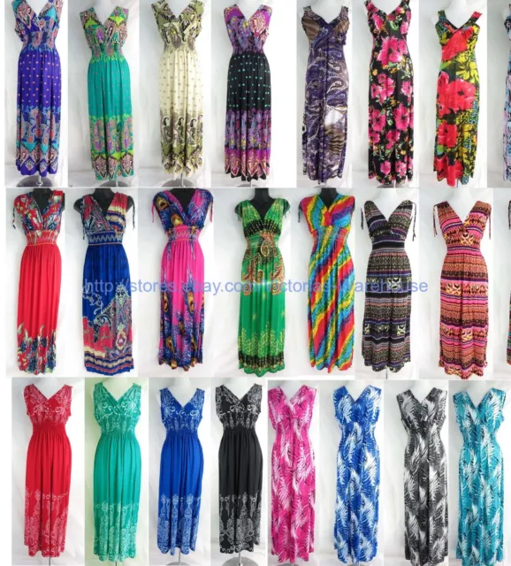 wholesale lot of 10 long dress maxi sundress beach dress Summer Beach Wear
