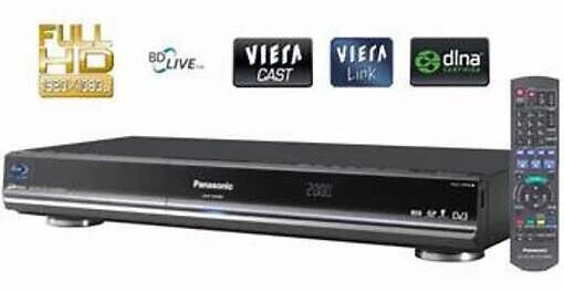 Panasonic DMR-BS880EB Blu-ray DVD Recorder, 500GB HD,Twin Freesat+TV Tuners HDMI