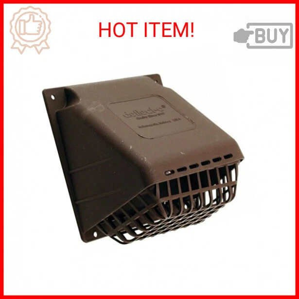 DEFLECTO HR4B Replacement Vent Hood, Brown