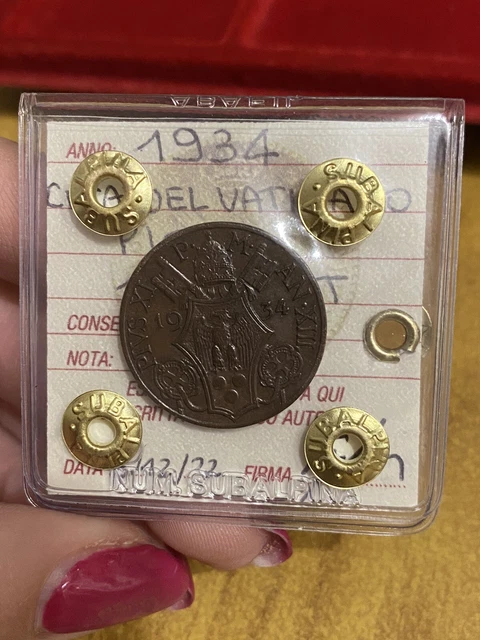 MONETA CITTÀ DEL VATICANO PIO XI 10 CENT 1934 sigillata SPL+ SUBALPINA