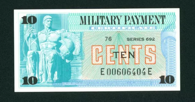 Series 692 10 cents ((GEM)) US Military Payment Certificate ** PAPER CURRENCY