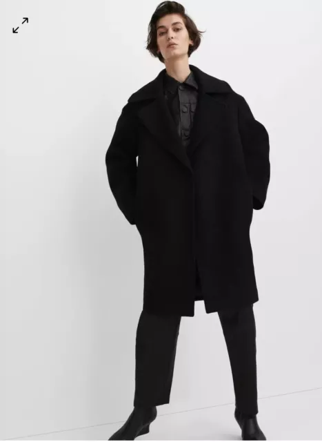 brand new rag & bone black wool coat size small NWT