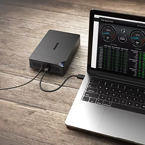 Inateck USB 3.0 zu SATA Festplattengehäuse Externes HDD Gehäuse für 2,5”/ 3,5” 2