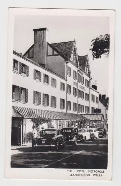 Unposted Real Photographic Postcard Hotel Metropole Llandrindod Wells