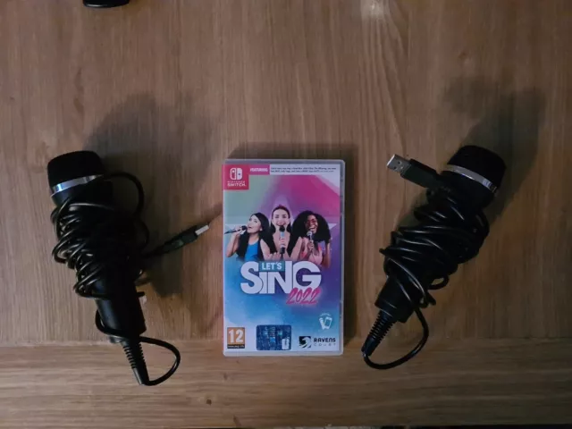 Lot Nintendo Wii New 2 Micro Let's Sing +6 Games 9 Hours Singing Karaoke  Song 