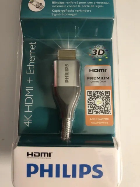 Câble HDMI 1m80compatible 4k 2K HDMI 3D triple blindage PREMIUM