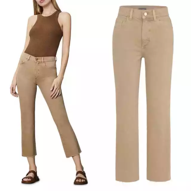 DL1961 Patti High Rise Straight Vintage Jeans in Khaki Raw size 28 NWT