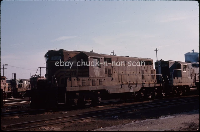 Original Slide Boston & Maine BM 1565 GP7 1970