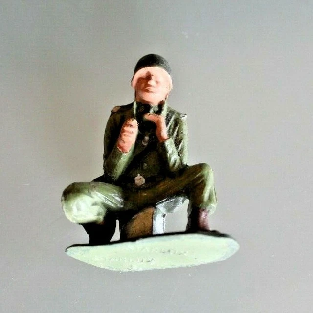 Figurines Starlux - Parachutistes Français Années 60 - Soldats Vintage Plastique