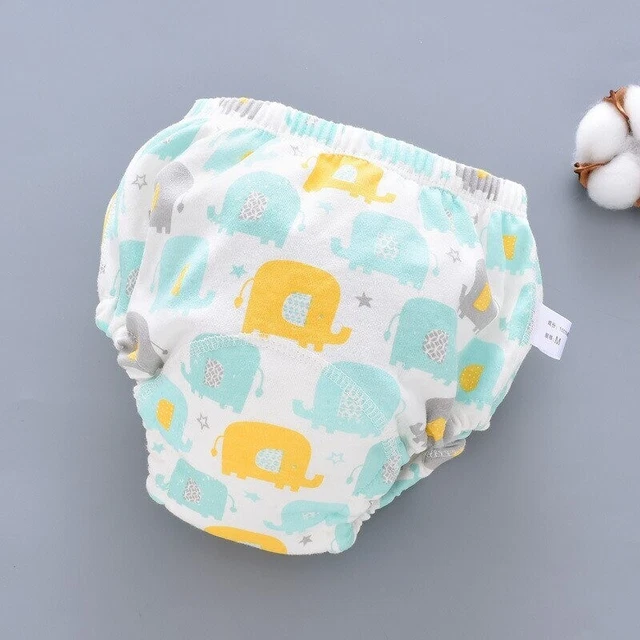 Reusable Baby Training Waterproof Pants Cloth Infant Diaper Nappies M - Size