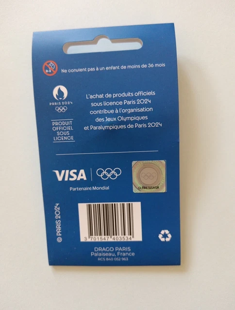 PIN'S VISA ATHLÉTISME JO Jeux Olympiques PARIS 2024 Modèle 3 EUR 15,00