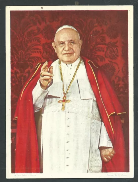 Estampa antigua del Papa Juan XXIII andachtsbild santino holy card santini