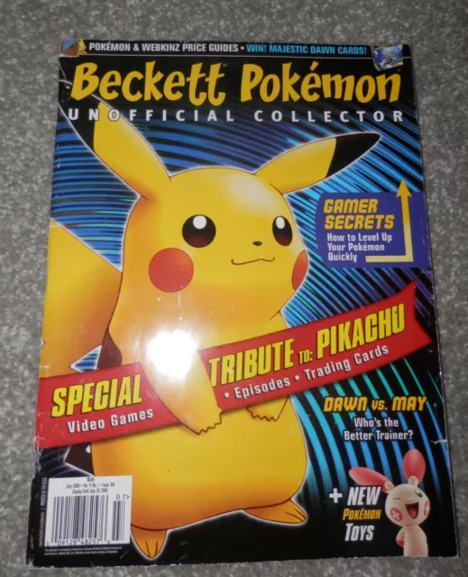 Beckett Pokemon Unofficial Collector Magazine JULy 2008 tribute to PIKACHU