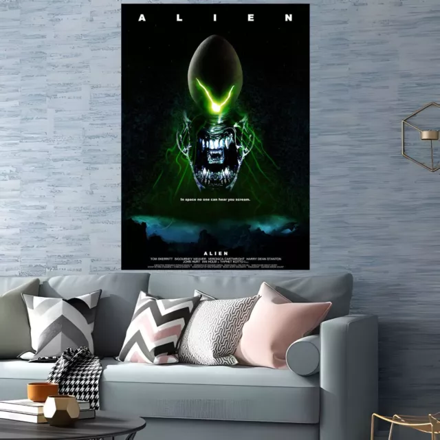 Alien Vintage Film Poster Classic Iconic Movie Print Posters &Canvas