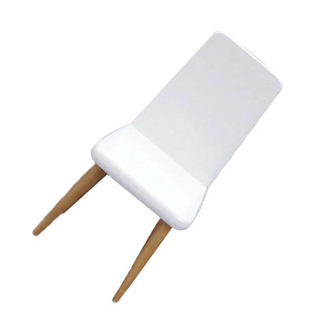 Pequeña silla blanca mini silla casa mini silla adorno decoraciones mini