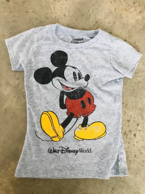 Walt Disney World Disneyland Resort Mickey Mouse Bambini Camicia T-Shirt XS