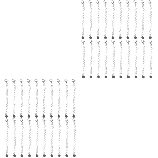 40 piezas Collar Pulsera Extensor Cadenas Hágalo usted mismo Pulsera Joyería Extensión Cadenas