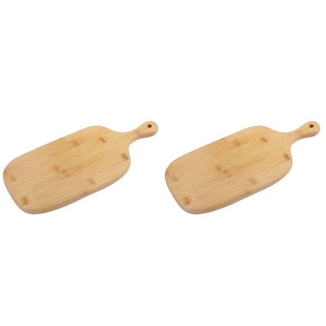 2 PC Cheese Wooden Board Bamboo Chopping Board Breakfast Trays Cutting Board