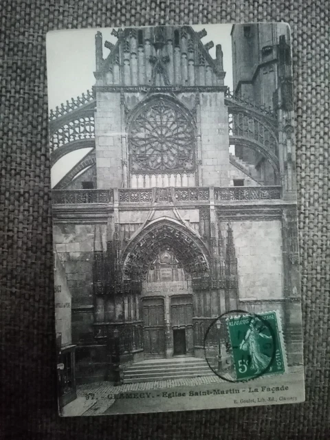 Cpa Clamecy Église Saint Martin