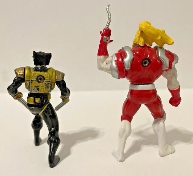 ToyBiz Marvel X-Men Steel Mutants Omega Red & Wolverine Die-Cast Metal 3” Action 2