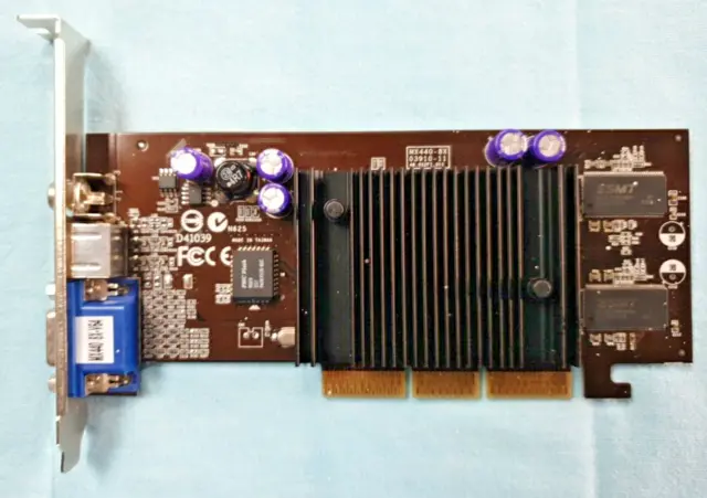 NVIDIA Geforce MX 440 AGP 4x 64MB Graphics Card VGA, TV out, S-Video