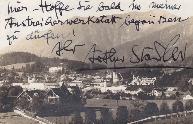 ARTHUR STADLER 1892-1937 Zeichner Plakate Wien Bad Ischl Graphik 1927 SIGNIERT