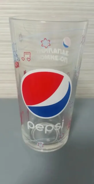 glass with Pepsi Ukraine logo