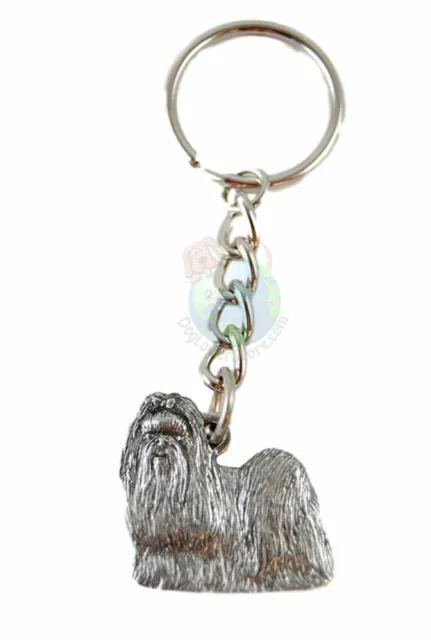 Shih Tzu Keychain Pewter