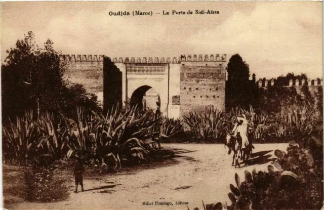 CPA AK MAROC OUDJDA La Porte de Sidi Aissa (825323)