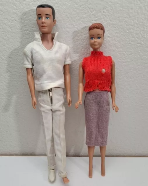 vintage Barbie And Ken  Midge Dolls