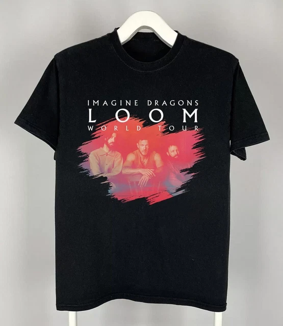 T-shirt Imagine Dragons Loom Tour 25 - Unisexe Coton - Noir - Neuf