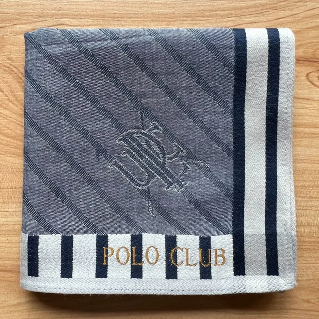Handkerchief Men's Vintage Art Gray Striped Line Plain Cotton Pocket Square 19"