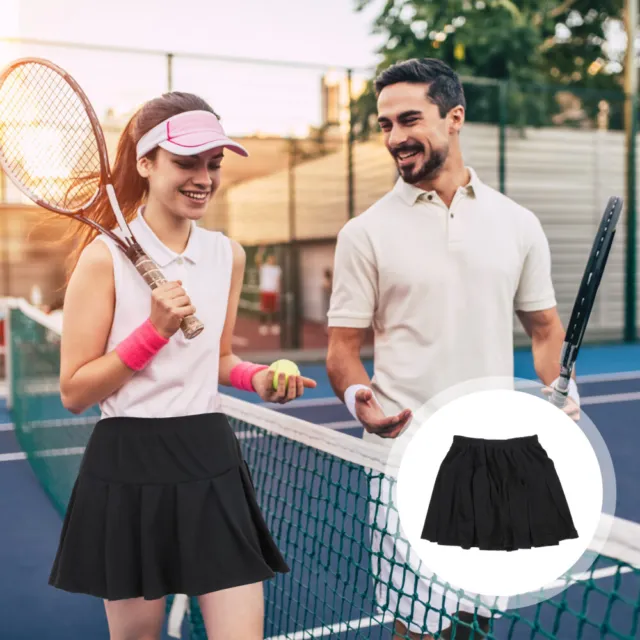 Pantaloncini da tennis sportivi ragazze pantaloncini plissettati gonna vita alta palestra fitness pantaloncini
