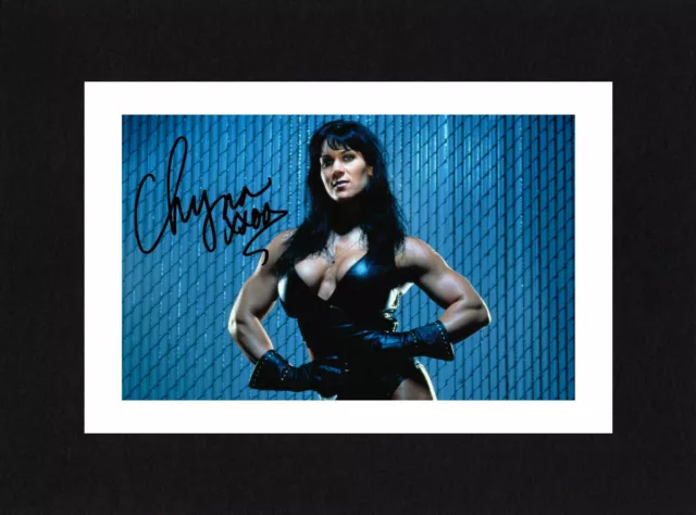 8X6 Mount CHYNA Signed PHOTO Print Gift Ready To Frame WWE Wrestling Diva