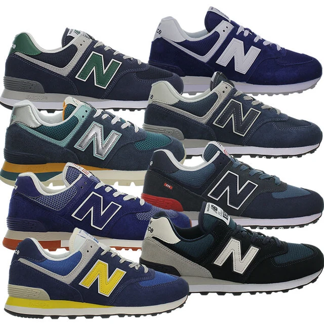 NEW BALANCE 574 classic blue Men s low top suede sneakers casual