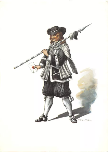 BT13218 PTT museum Bern standeslaufer von basel folklore costume     Switzerland