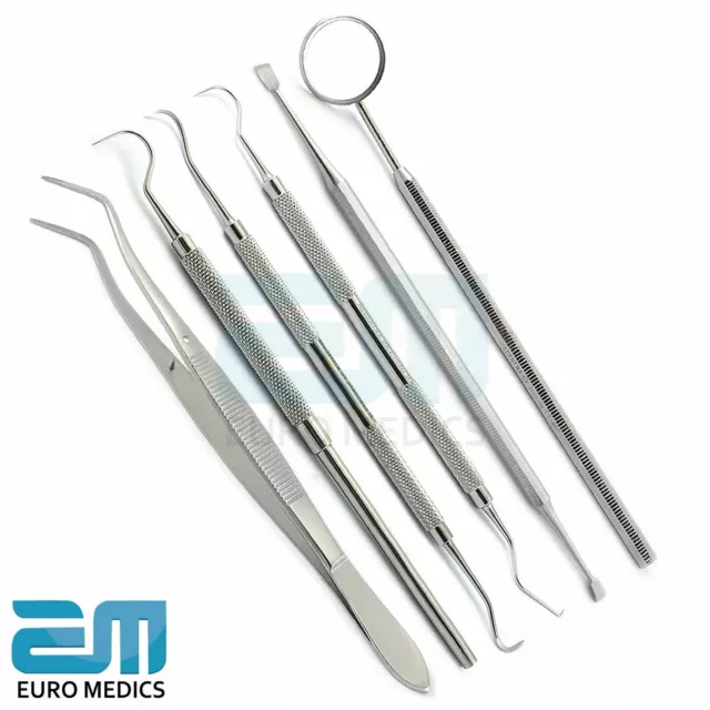 Dental Hygienist Exam Kit Calculus Tooth Scraper Teeth Cleaning Instruments