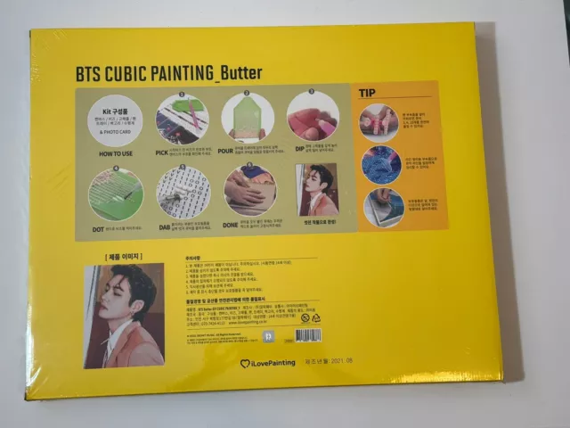 New BTS Jimin Diamond Painting Kit Cubic Cross Stitch Crystal Rhinestone  DIY Art