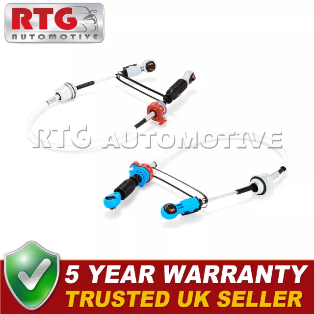 2x Gear Selector Linkage Cables Fits Ford Transit (2000-2006) 2.0 Di TDCI FWD