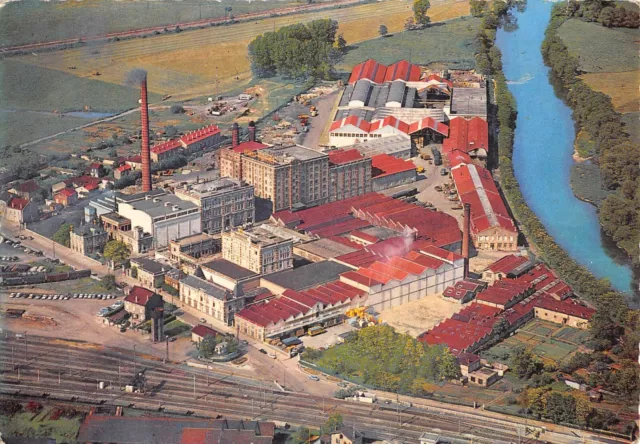 Cpa 54 Aerial View Of The Gdes Breweries & Mushroom Malteries