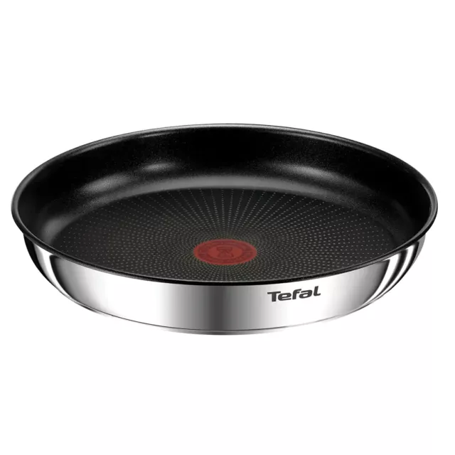 New - Tefal Stainless Steel Non Stick Ingenio 26cm Frying Pan - Titanium Coating