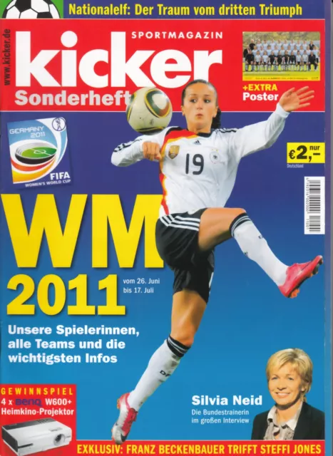 Kicker Sonderheft: Frauen Fussball WM 2011 einschließlich Poster der Nationalelf