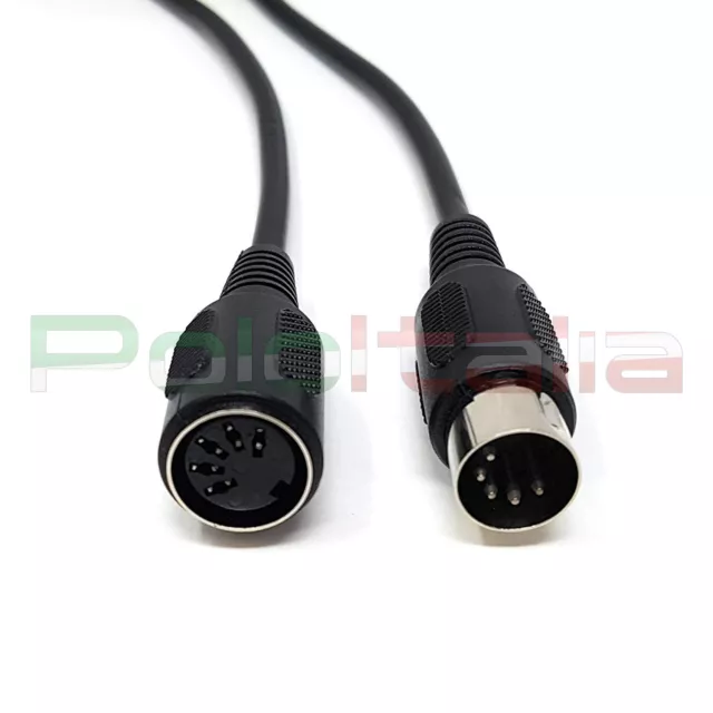 Câble Da 1,5 À 5m Audio Midi Connecteur din 5pin Extension Mâle/Femelle Platine