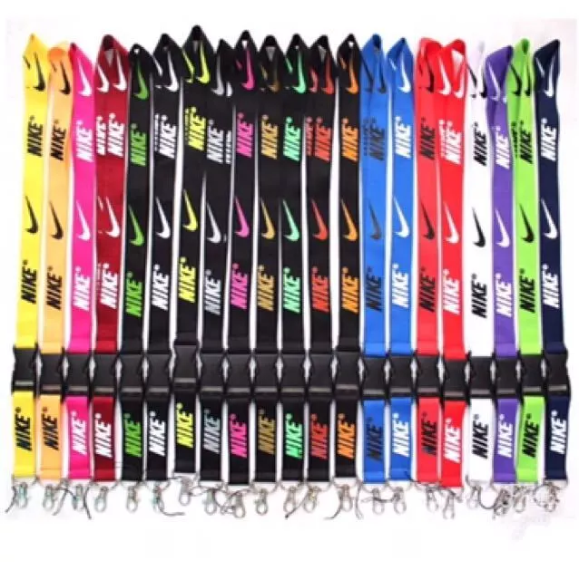 Nike Lanyard for Keyring ID Holder Phone Neck Strap - Blue Black Red Pink White