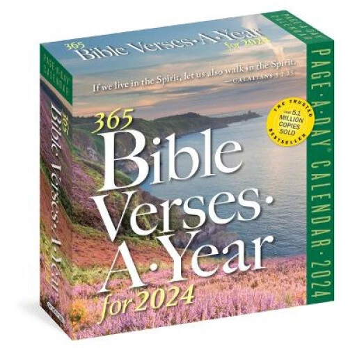 365 BIBLE VERSESAYEAR for 2024 PageaDay Calendar Timeless Words