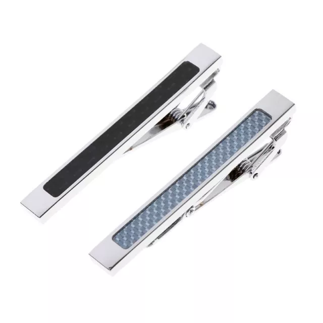 New Tie Clips Men s Metal Necktie Bar Carbon Fiber Tie Clip for Boyfriend