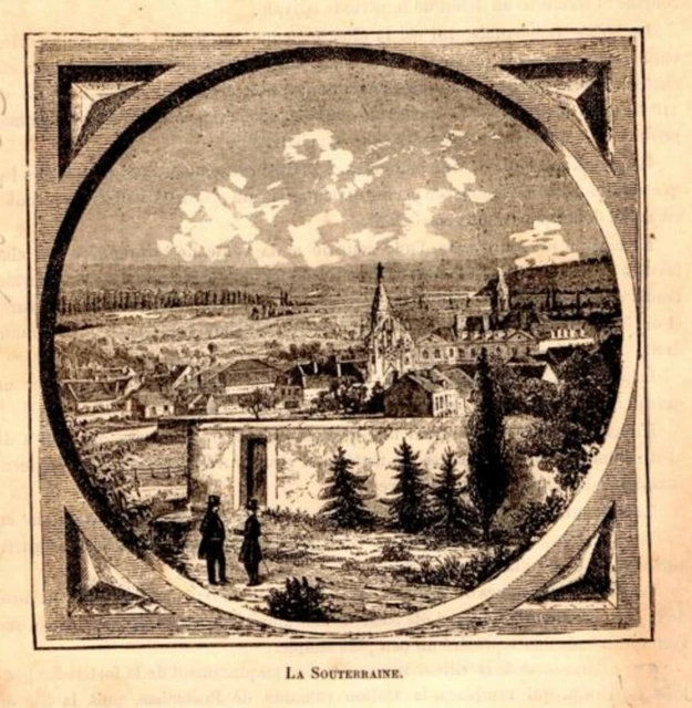 GRAVURE SUR BOIS 19ème LA SOUTERRAINE